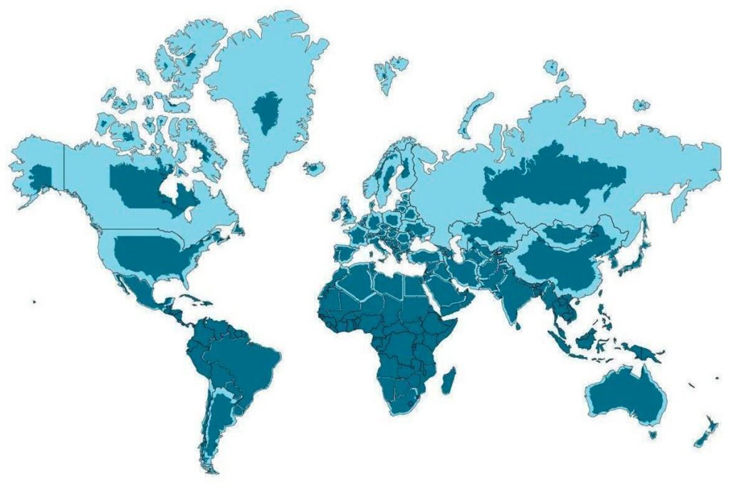 Почему проекция Меркатора искажает размеры