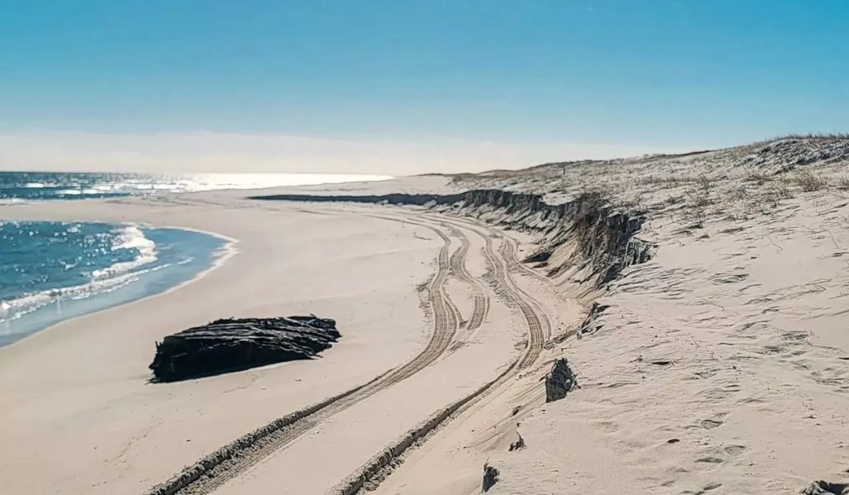 Штормы обнажили затонувший 136 лет назад корабль на пляже в США