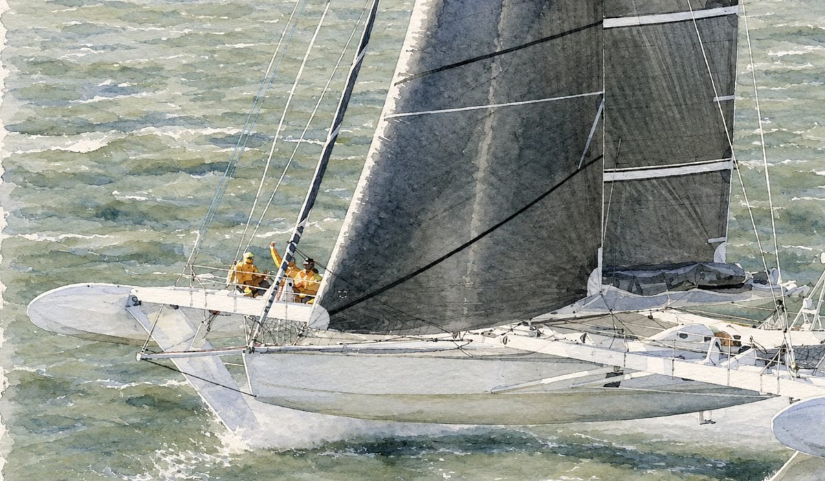 Вторая жизнь «Белой птицы»: Ален Тебо возрождает Hydroptère 1994 года